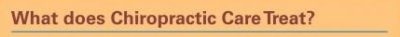 What Does Chiropractic Care Treat?